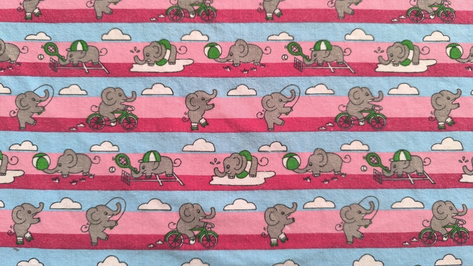 画像3: トライアスロンに出たいゾウ〜（はぎれ）