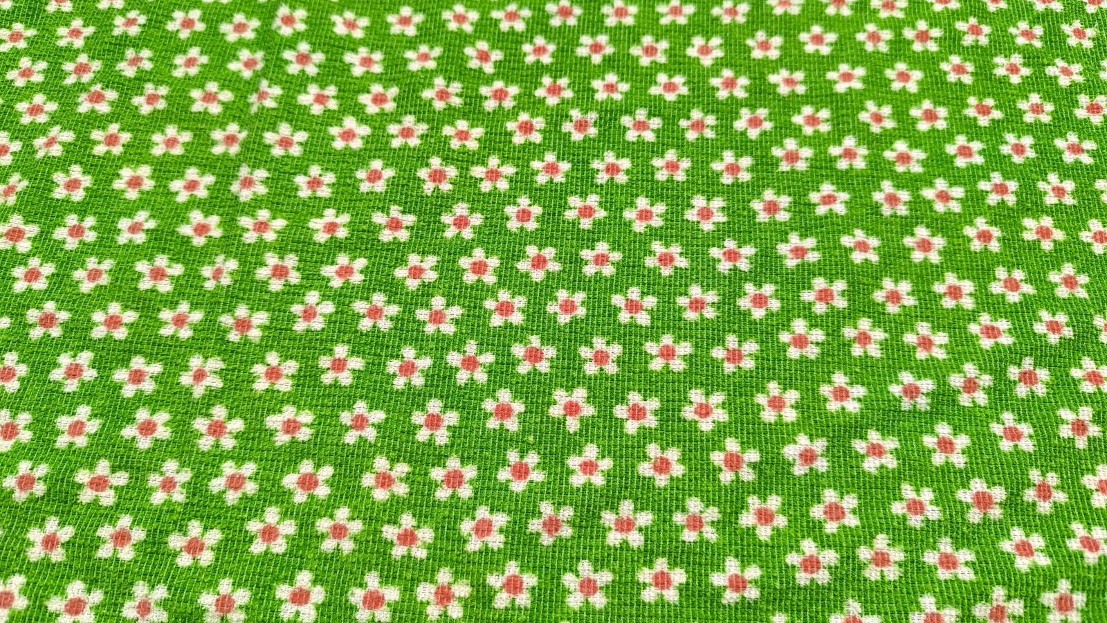 画像4: ドイツ70's★可愛い小花のファブリック（タオル地）はぎれ大