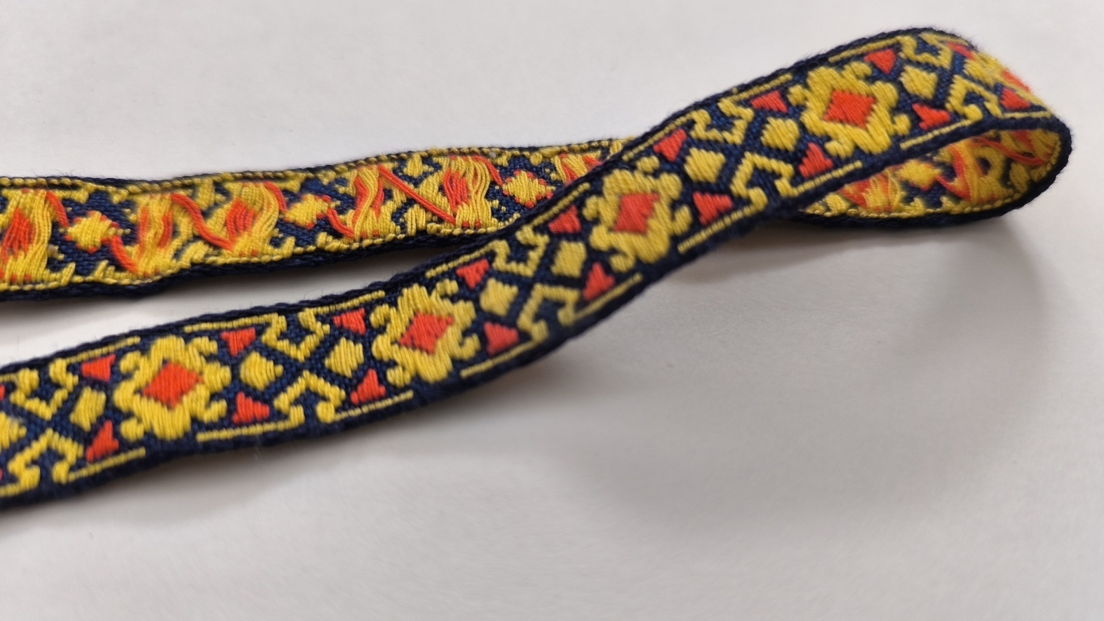 画像1: 【41+55cm】エスニックな感じの幾何学模様◆2本セット