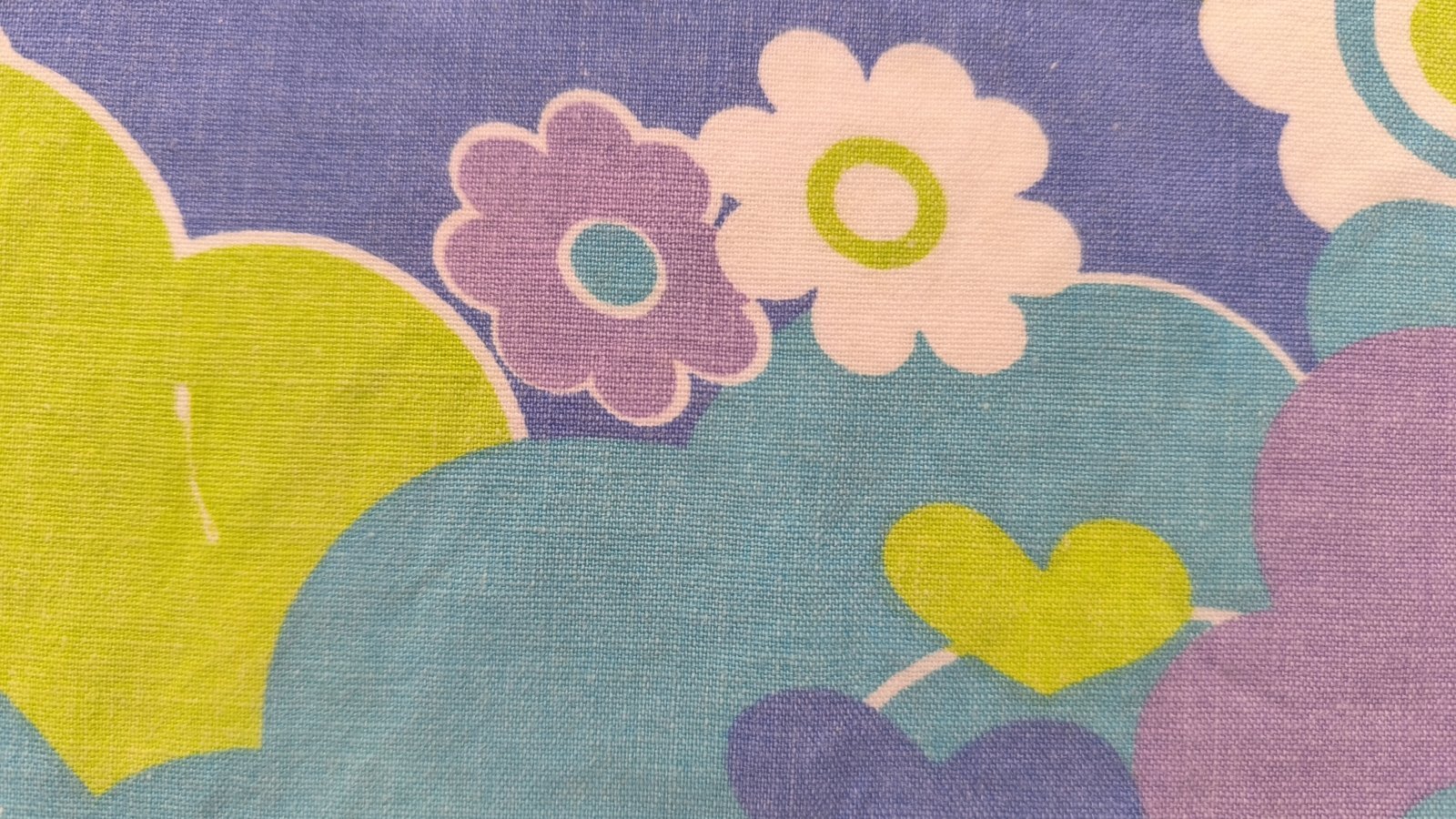 画像4: ドイツ70's★可愛いハートと花と雲（はぎれ）