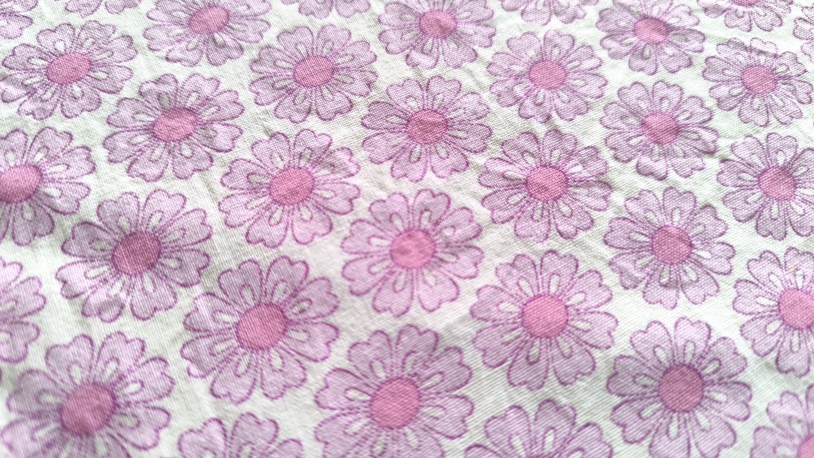 画像2: 70's★ピンクのお花で埋め尽くす！（はぎれ）