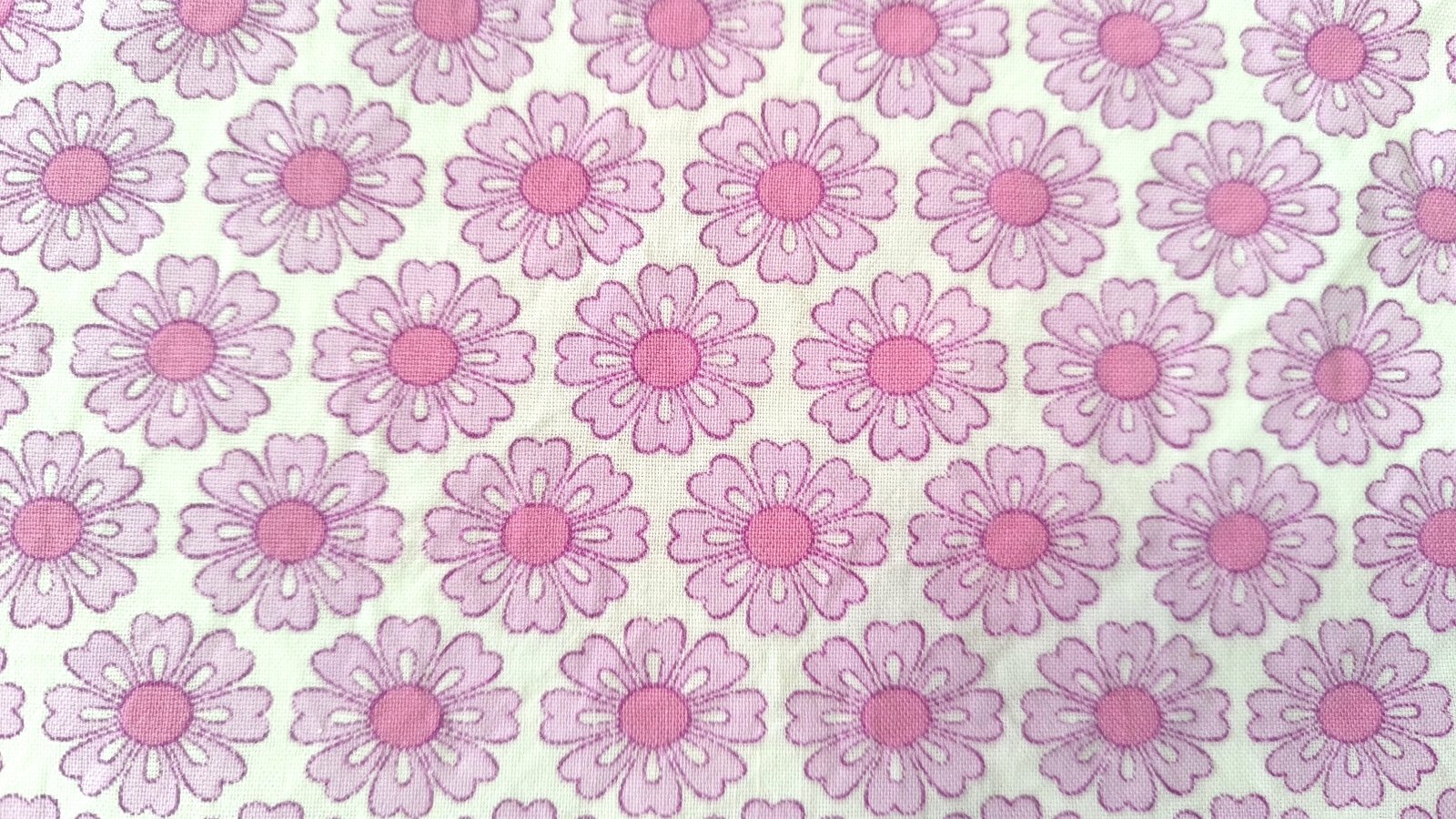 画像1: 70's★ピンクのお花で埋め尽くす！（はぎれ）