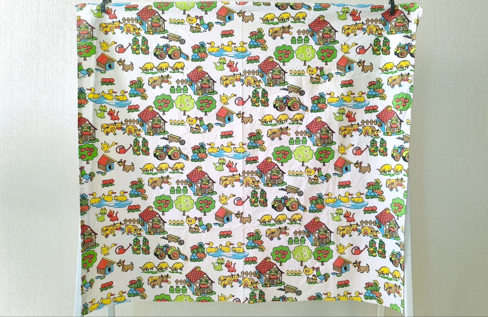 画像3: 70's★農家の動物や鳥たち（大きめはぎれ）