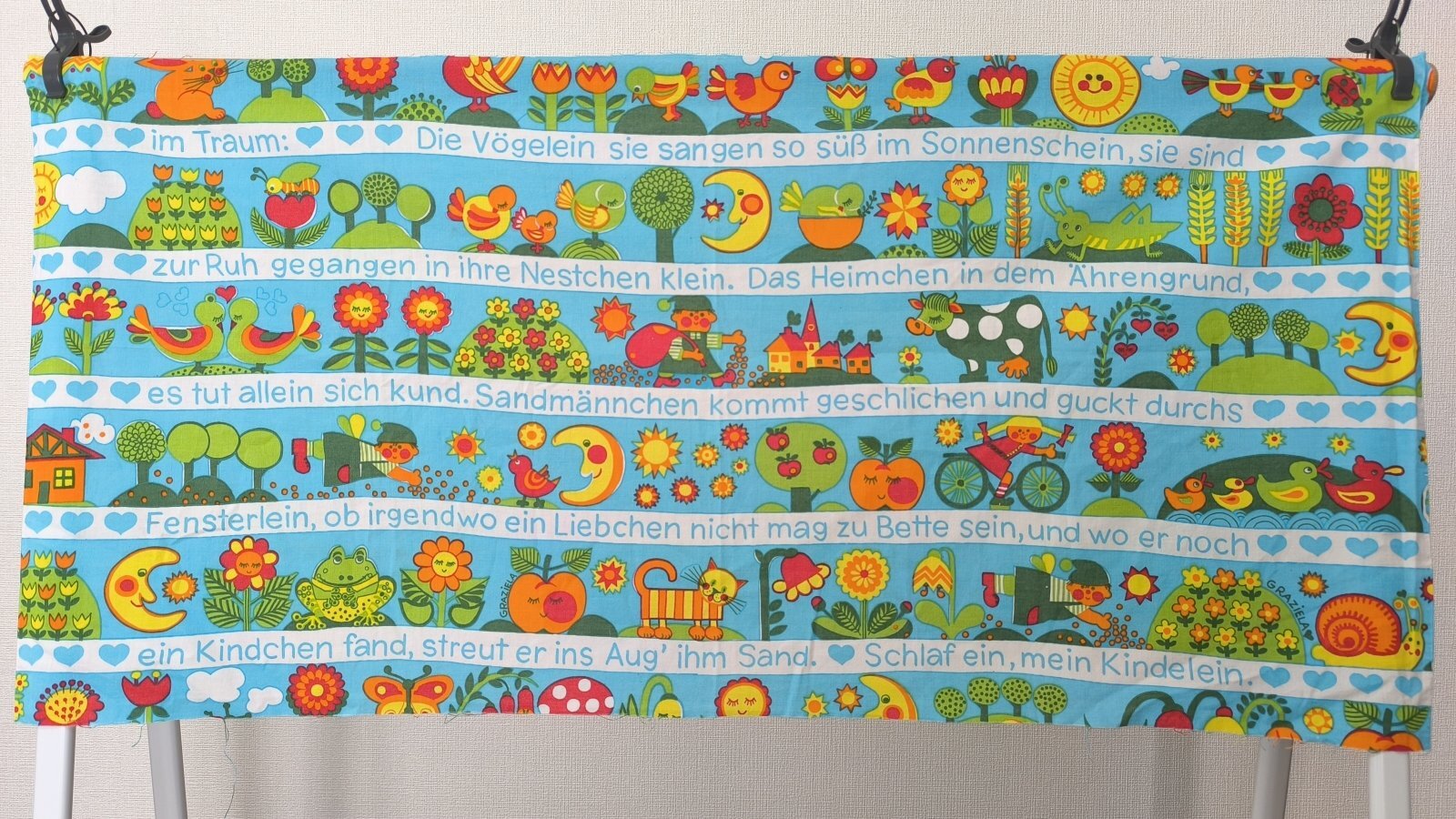 画像6: 【グラジエラ】定番★子供柄の可愛いファブリック（水色地）はぎれ