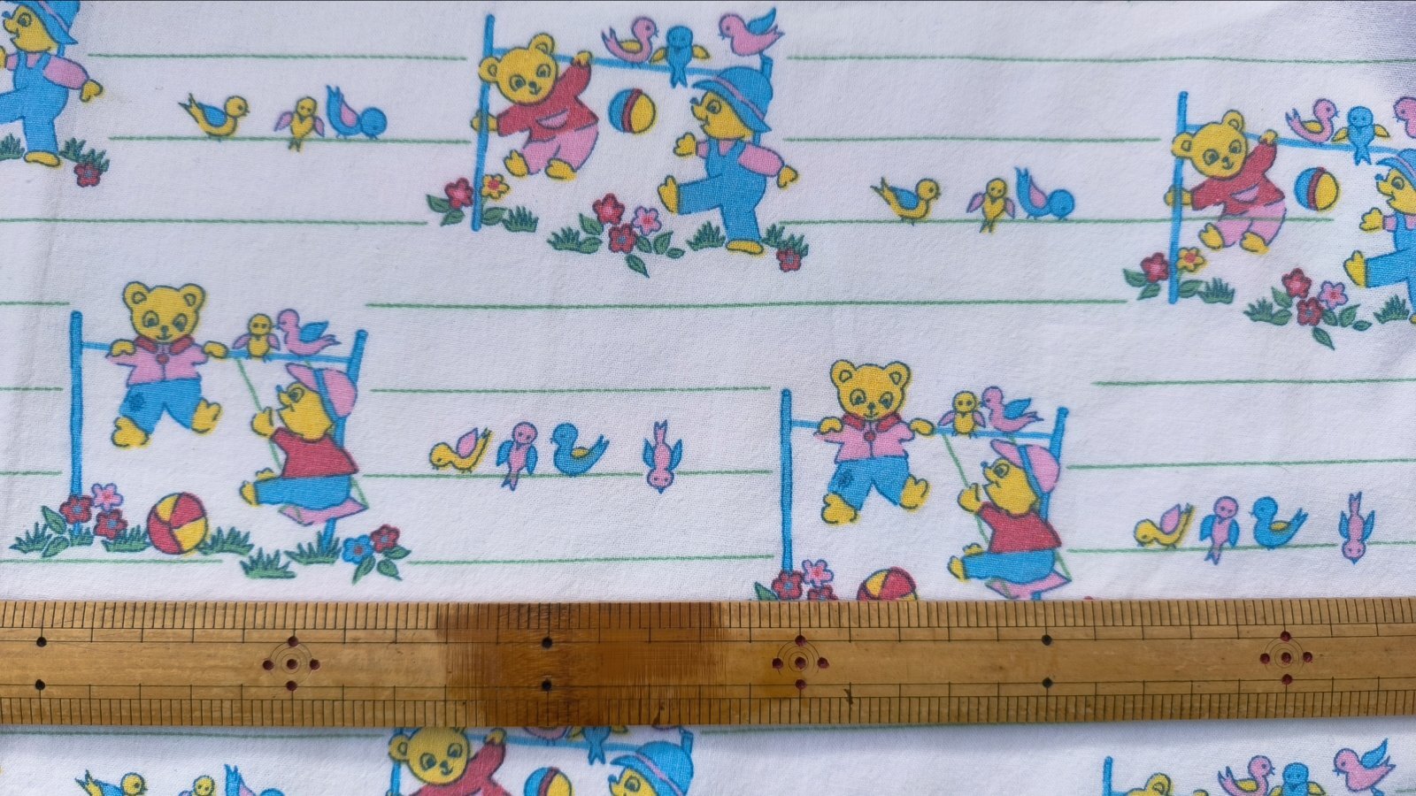 画像4: DDR★鉄棒で遊ぶ、小さなテディベア〜ズ（はぎれ）