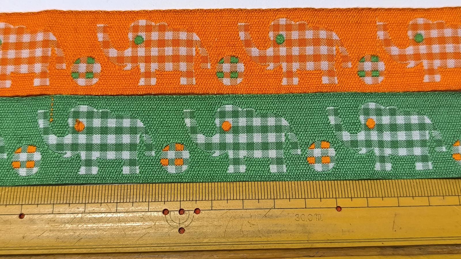 画像2: 【43+44cm】ギンガムぞうチロル（2色セット）