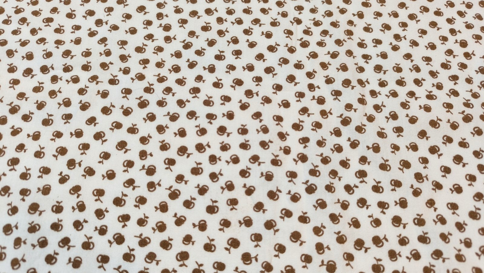 画像1: 70's★ミニミニ茶色リンゴ♪はぎれ