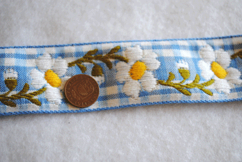 画像3: ギンガムチェック＆お花（水色）再入荷